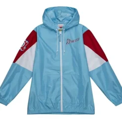 Mitchell & Ness Jackets & Outerwear-Throw It Back Full Zip Windbreaker Atlanta Braves