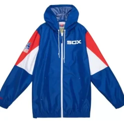 Mitchell & Ness Jackets & Outerwear-Throw It Back Full Zip Windbreaker Chicago White Sox