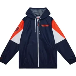 Mitchell & Ness Jackets & Outerwear-Throw It Back Full Zip Windbreaker Chicago Bears