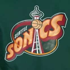 Mitchell & Ness Jackets & Outerwear-Throw It Back Full Zip Windbreaker Seattle Supersonics