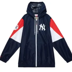 Mitchell & Ness Jackets & Outerwear-Throw It Back Full Zip Windbreaker New York Yankees