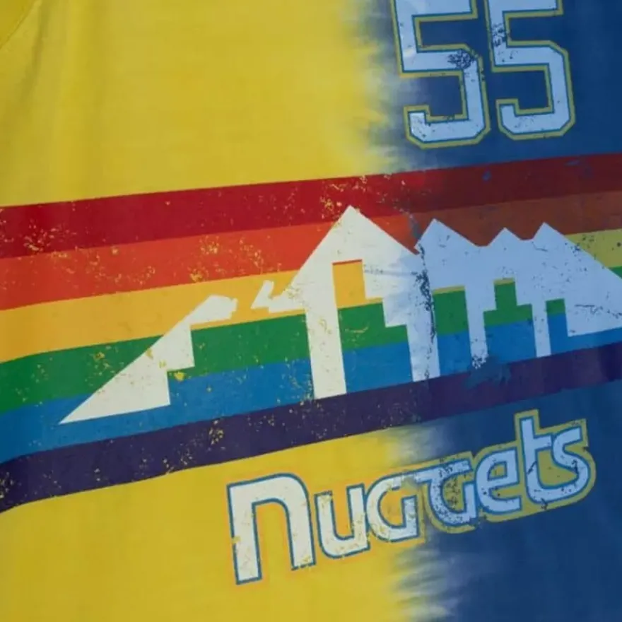 Mitchell & Ness T-Shirts & Tops-Tie Dye Cotton N&N Tank Denver Nuggets Dikembe Mutombo