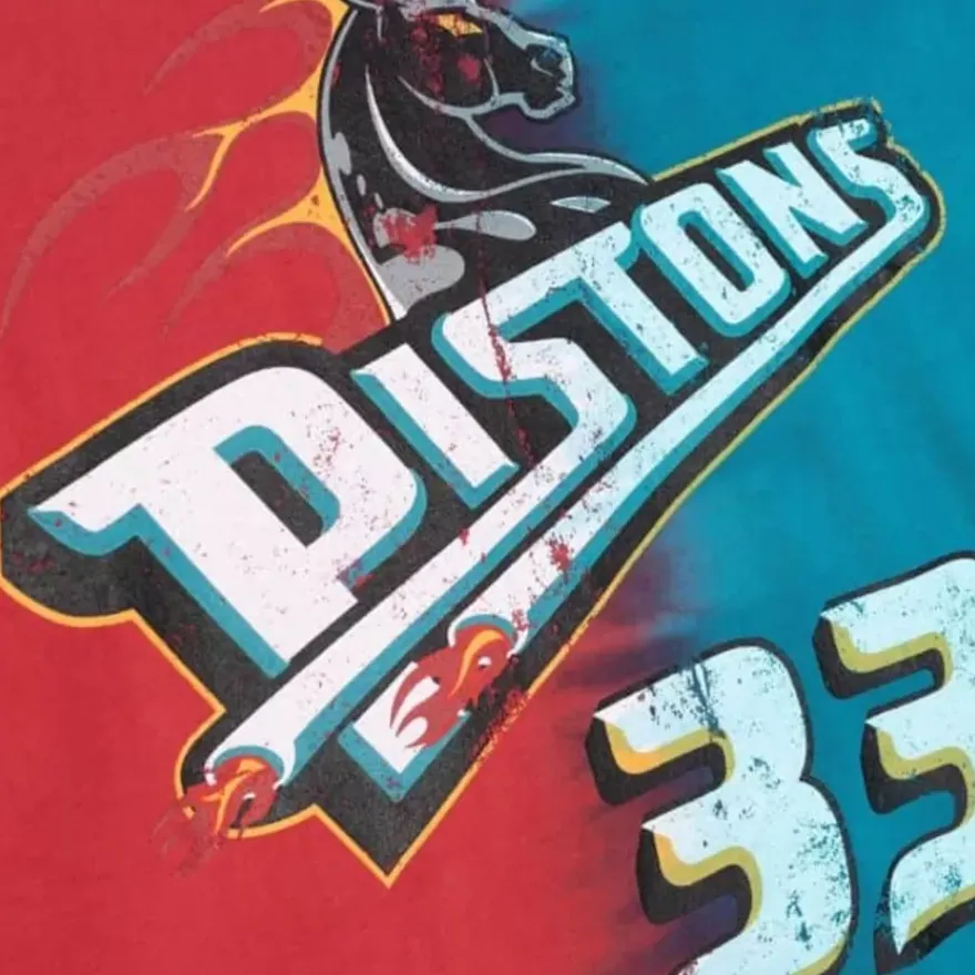 Mitchell & Ness T-Shirts & Tops-Tie Dye Cotton N&N Tank Detroit Pistons Grant Hill