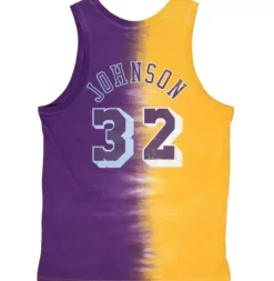 Mitchell & Ness T-Shirts & Tops-Tie Dye Cotton N&N Tank Los Angeles Lakers 1984-85 Magic Johnson