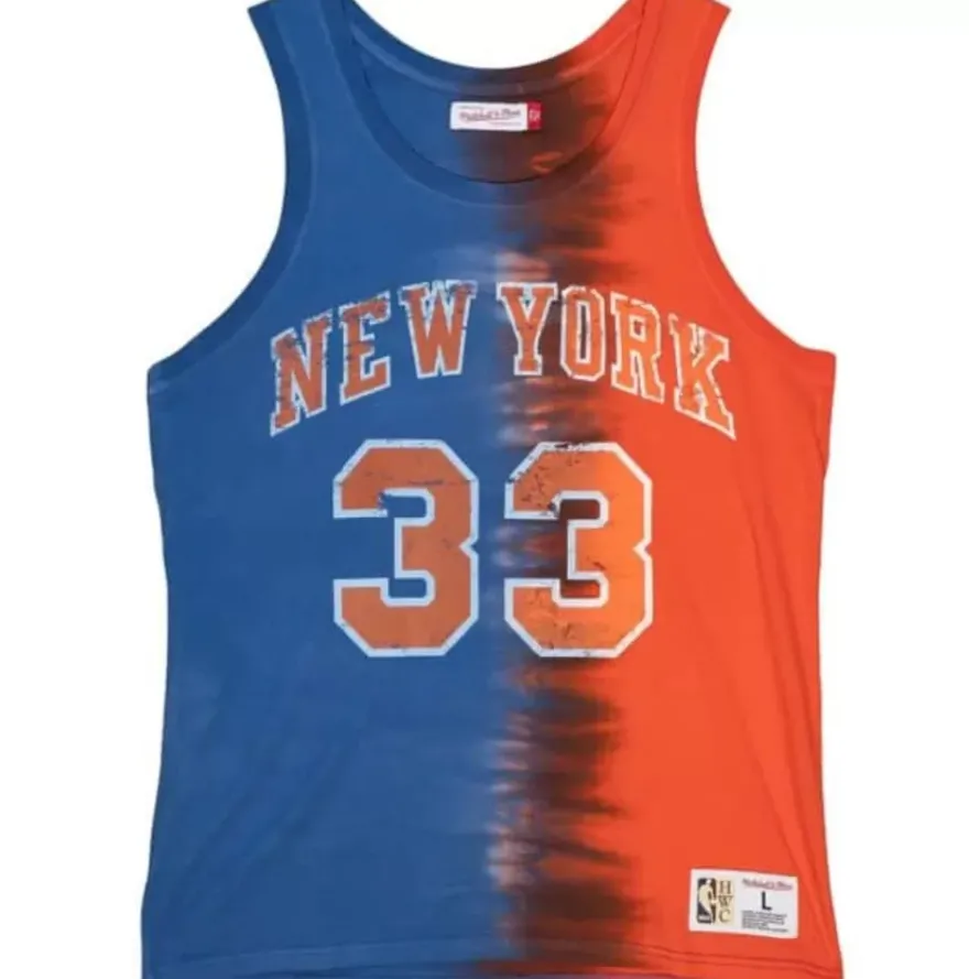 Mitchell & Ness T-Shirts & Tops-Tie Dye Cotton N&N Tank New York Knicks Patrick Ewing