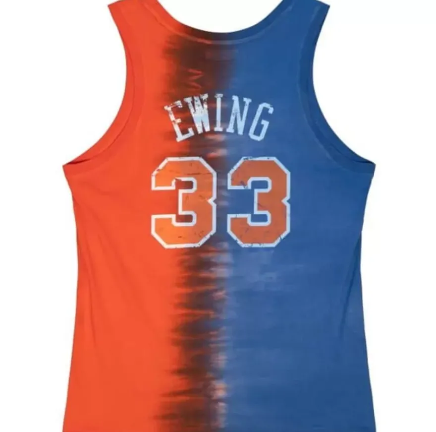 Mitchell & Ness T-Shirts & Tops-Tie Dye Cotton N&N Tank New York Knicks Patrick Ewing