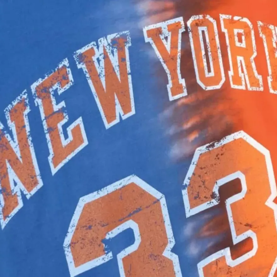 Mitchell & Ness T-Shirts & Tops-Tie Dye Cotton N&N Tank New York Knicks Patrick Ewing