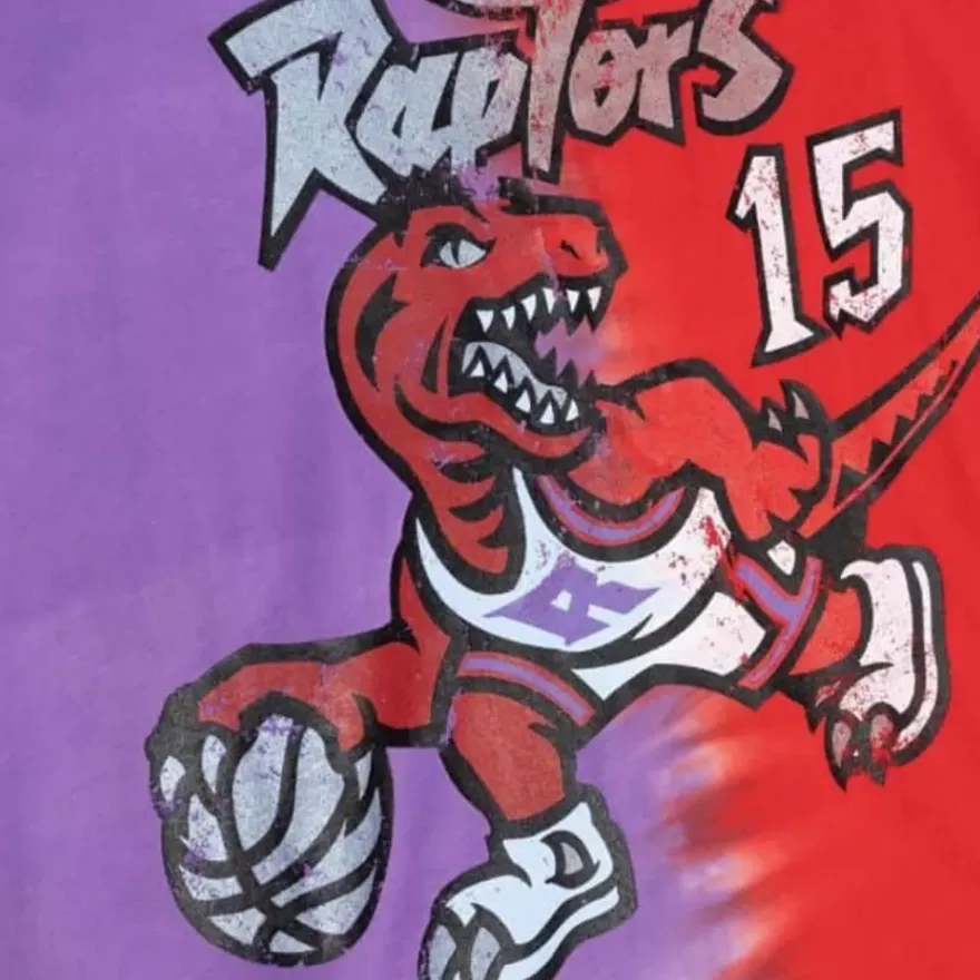 Mitchell & Ness T-Shirts & Tops-Tie Dye Cotton N&N Tank Toronto Raptors Vince Carter