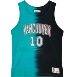 Mitchell & Ness T-Shirts & Tops-Tie Dye Cotton N&N Tank Vancouver Grizzlies Mike Bibby