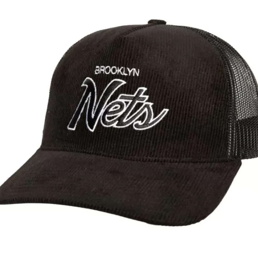 Mitchell & Ness Snapback-Times Up Trucker Brooklyn Nets