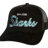 Mitchell & Ness Snapback-Times Up Trucker San Jose Sharks