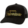 Mitchell & Ness Snapback-Times Up Trucker University Of Michigan