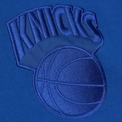 Mitchell & Ness Hoodies & Sweatshirts-Tonal Logo Heavyweight Fleece New York Knicks
