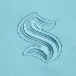 Mitchell & Ness Hoodies & Sweatshirts-Tonal Logo Heavyweight Fleece Current Logo Seattle Kraken