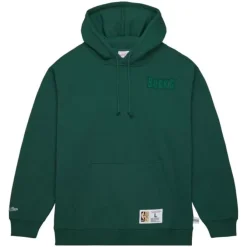 Mitchell & Ness Hoodies & Sweatshirts-Tonal Logo Heavyweight Fleece Milwaukee Bucks