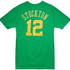 Mitchell & Ness T-Shirts & Tops-Traditional Name & Number Tee Utah Jazz 1993-94 John Stockton