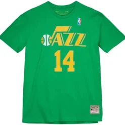 Mitchell & Ness T-Shirts & Tops-Traditional Name & Number Tee Utah Jazz 2000-01 Jeff Hornacek