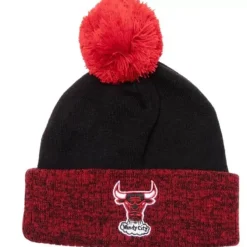Mitchell & Ness Knit-Two Tone Pom Beanie Hwc Chicago Bulls
