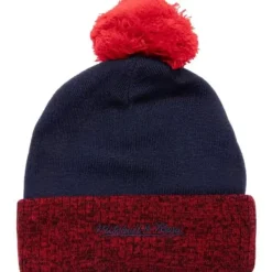 Mitchell & Ness Knit-Two Tone Pom Beanie Hwc Houston Rockets
