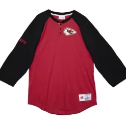 Mitchell & Ness T-Shirts & Tops-Ultimate Play Henley Kansas City Chiefs