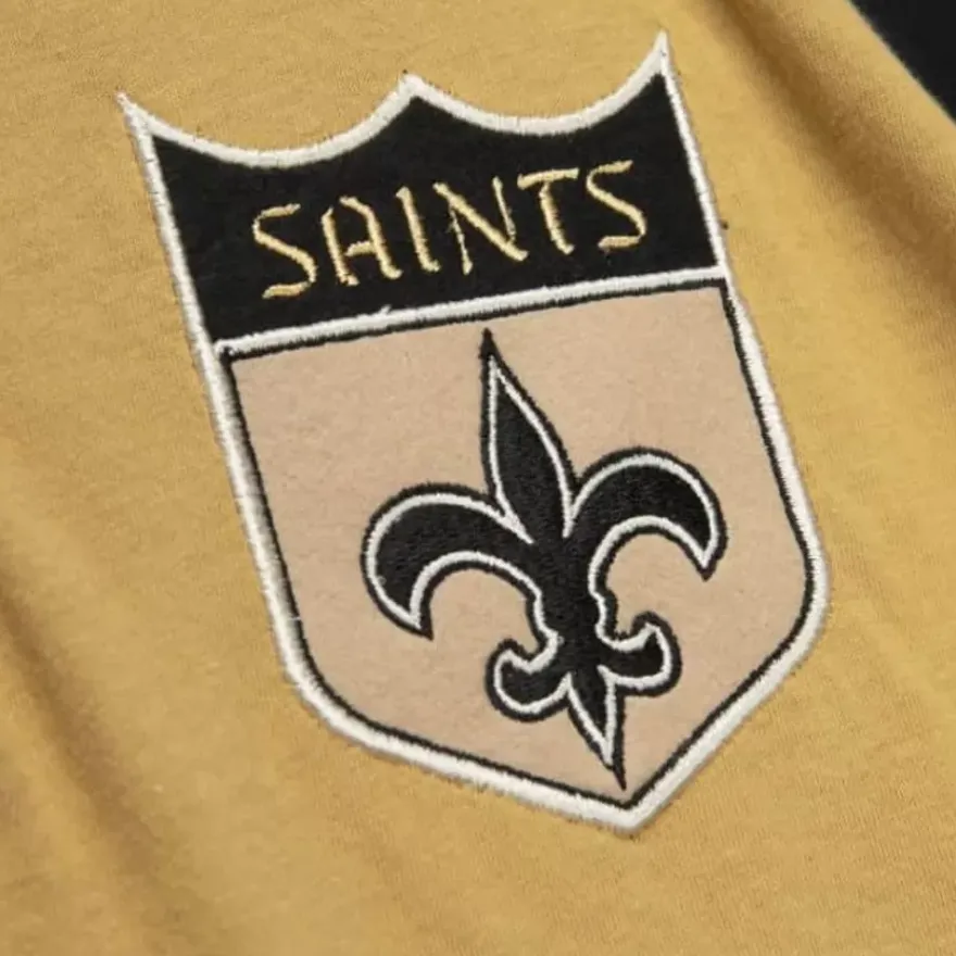 Mitchell & Ness T-Shirts & Tops-Ultimate Play Henley New Orleans Saints