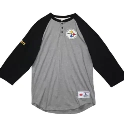 Mitchell & Ness T-Shirts & Tops-Ultimate Play Henley Pittsburgh Steelers