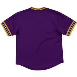 Mitchell & Ness T-Shirts & Tops-Unbeaten Mesh V-Neck Los Angeles Lakers