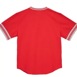 Mitchell & Ness T-Shirts & Tops-Unbeaten Mesh V-Neck Ohio State