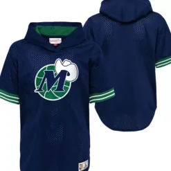 Mitchell & Ness Big Kids-Unbeaten S/S Mesh Hoody Dallas Mavericks