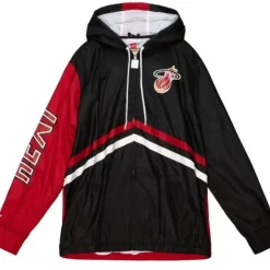 Mitchell & Ness Jackets & Outerwear-Undeniable Full Zip Windbreaker Miami Heat