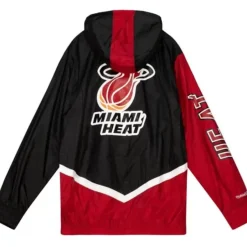 Mitchell & Ness Jackets & Outerwear-Undeniable Full Zip Windbreaker Miami Heat