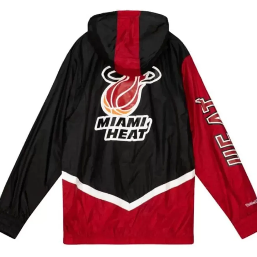 Mitchell & Ness Jackets & Outerwear-Undeniable Full Zip Windbreaker Miami Heat