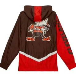 Mitchell & Ness Jackets & Outerwear-Undeniable Full Zip Windbreaker Cleveland Browns