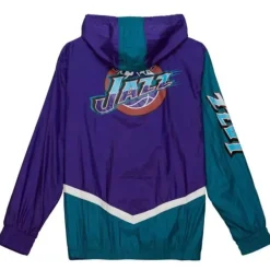 Mitchell & Ness Jackets & Outerwear-Undeniable Full Zip Windbreaker Utah Jazz