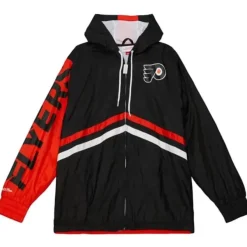 Mitchell & Ness Jackets & Outerwear-Undeniable Full Zip Windbreaker Philadelphia Flyers