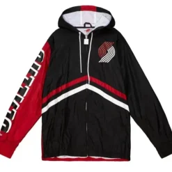 Mitchell & Ness Jackets & Outerwear-Undeniable Full Zip Windbreaker Portland Trail Blazers