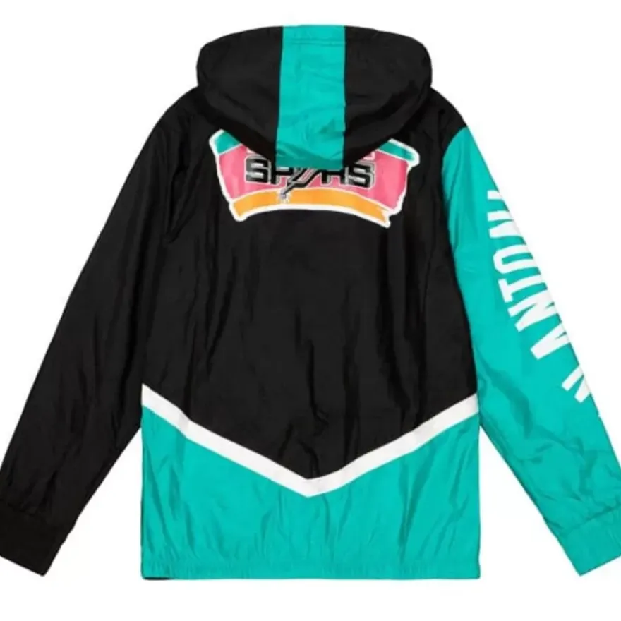Mitchell & Ness Jackets & Outerwear-Undeniable Full Zip Windbreaker San Antonio Spurs