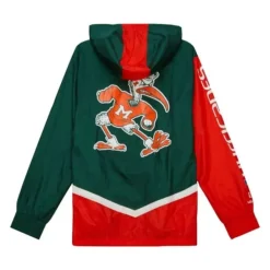Mitchell & Ness Jackets & Outerwear-Undeniable Full Zip Windbreaker University Of Miami