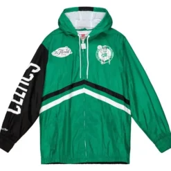 Mitchell & Ness Jackets & Outerwear-Undeniable Full Zip Windbreaker Boston Celtics