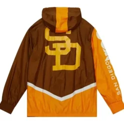 Mitchell & Ness Jackets & Outerwear-Undeniable Full Zip Windbreaker San Diego Padres