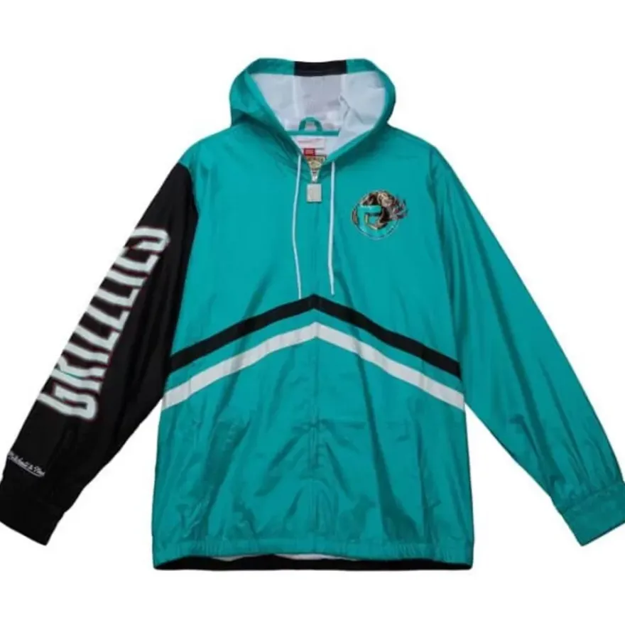 Mitchell & Ness Jackets & Outerwear-Undeniable Full Zip Windbreaker Vancouver Grizzlies