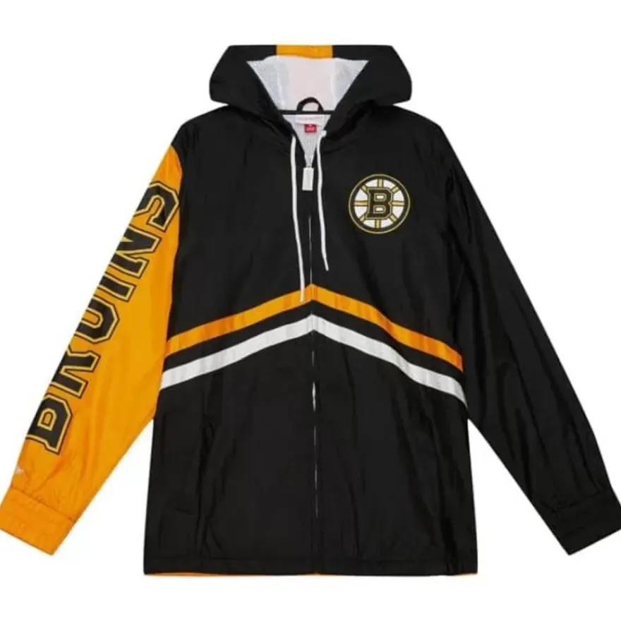 Mitchell & Ness Jackets & Outerwear-Undeniable Full Zip Windbreaker Boston Bruins
