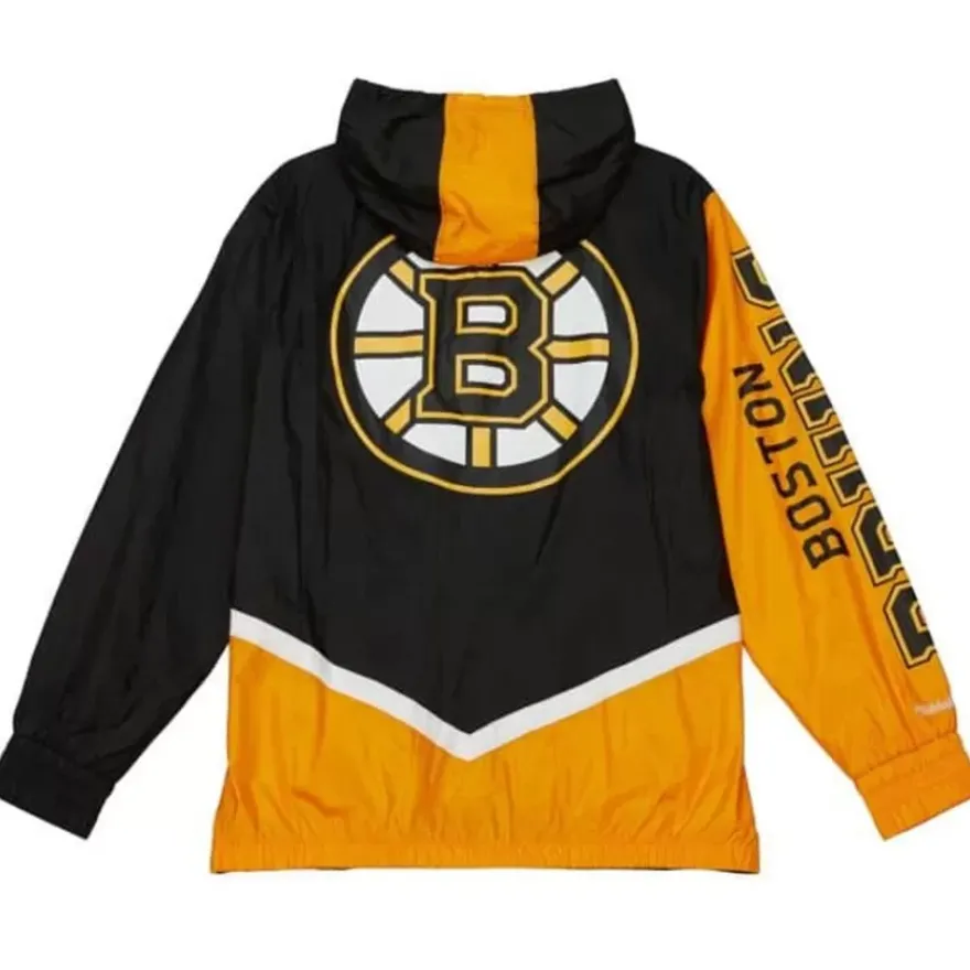 Mitchell & Ness Jackets & Outerwear-Undeniable Full Zip Windbreaker Boston Bruins