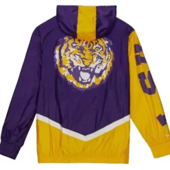 Mitchell & Ness Jackets & Outerwear-Undeniable Full Zip Windbreaker Louisiana State University