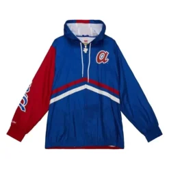 Mitchell & Ness Jackets & Outerwear-Undeniable Full Zip Windbreaker Atlanta Braves