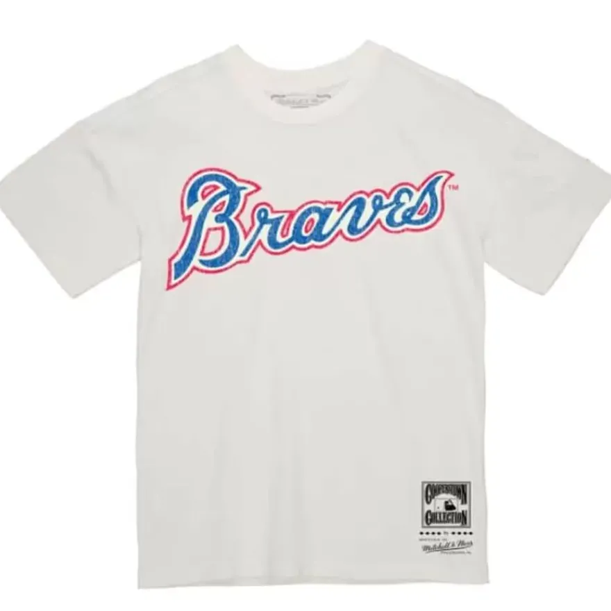 Mitchell & Ness T-Shirts & Tops-Under The Lights Tee Atlanta Braves