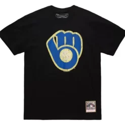 Mitchell & Ness T-Shirts & Tops-Under The Lights Tee Milwaukee Brewers