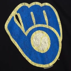 Mitchell & Ness T-Shirts & Tops-Under The Lights Tee Milwaukee Brewers