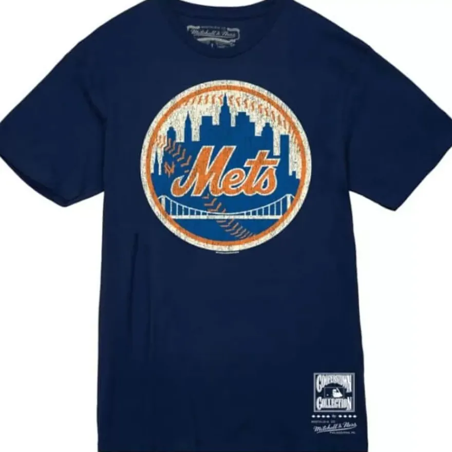 Mitchell & Ness T-Shirts & Tops-Under The Lights Tee New York Mets