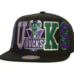 Mitchell & Ness Snapback-Varsity Bust Snapback Hwc Milwaukee Bucks